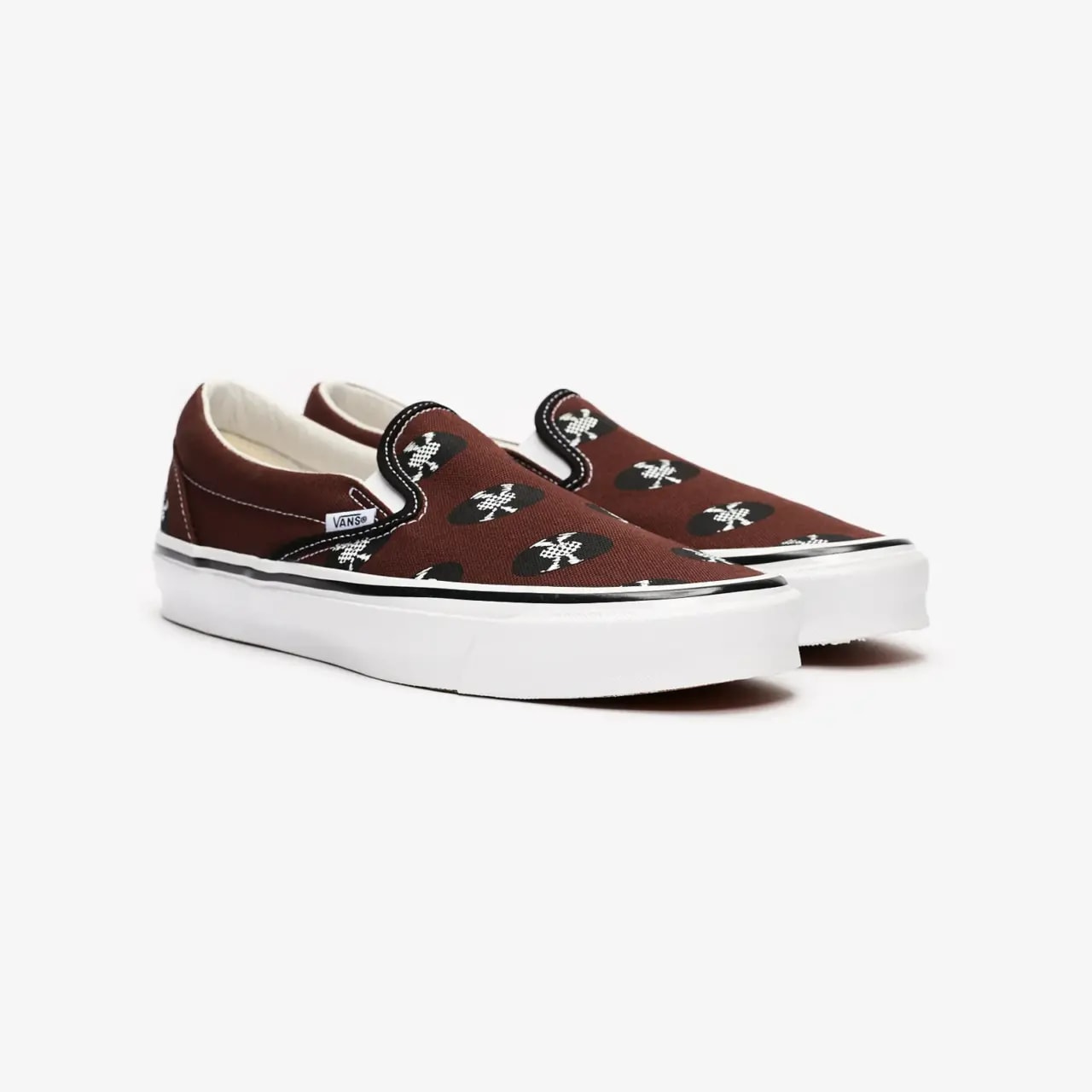 Giày Vans Wacko Maria x OG Classic Slip-On 'Brown Records VN0A45JK595 — ảnh 2