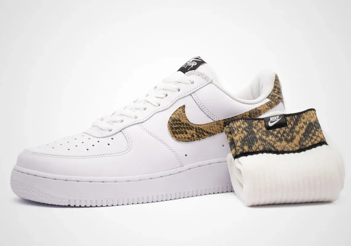 Giày Nike Air Force 1 Low Retro 'Ivory Snake' AO1635-100 — ảnh 4