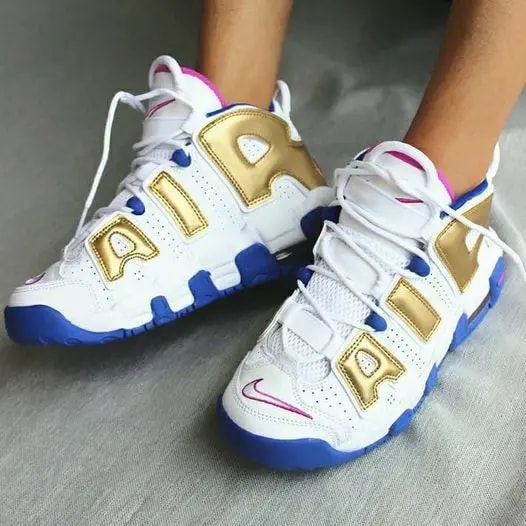Giày Nike Air More Uptempo GS 'Fuchsia Blast' 415082-106 — ảnh 3