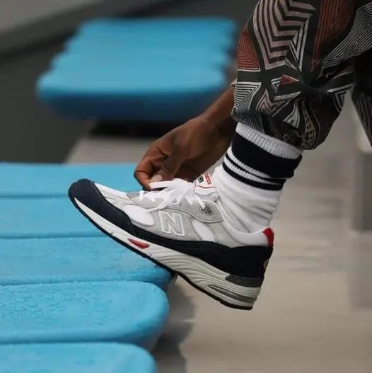 Giày New Balance 991 Made In England 'Grey Blue' M991GWR — ảnh 5
