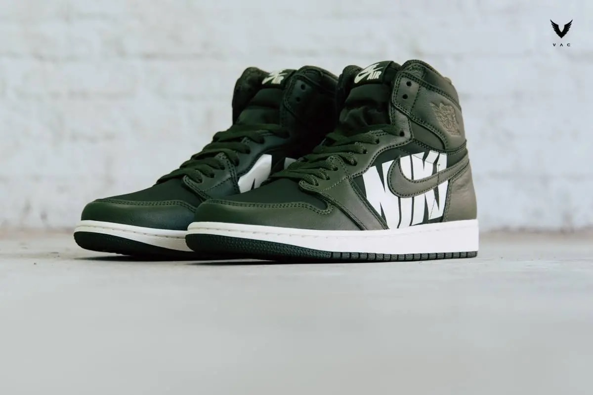 Giày Nike Air Jordan 1 High OG 'Olive Canvas' 555088-300 — ảnh 4