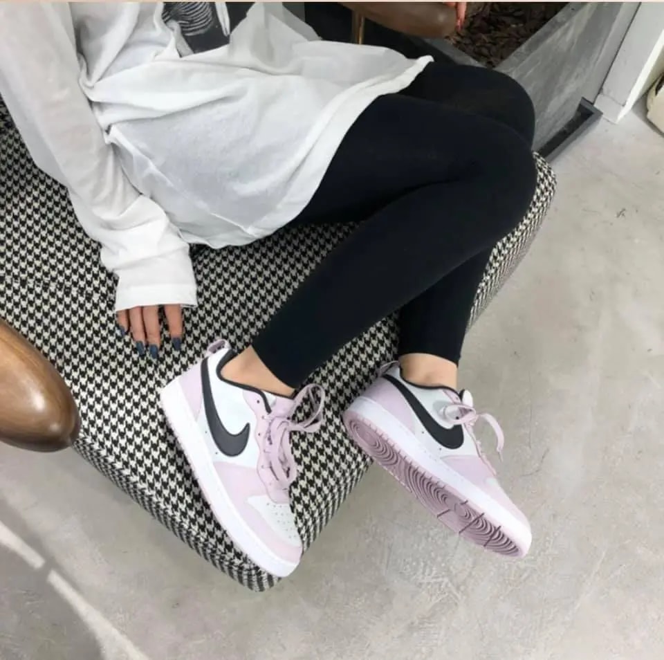 Giày Nike Court Borough Low 2 GS 'Photon Dust Off Noir' BQ5448-005 — ảnh 3