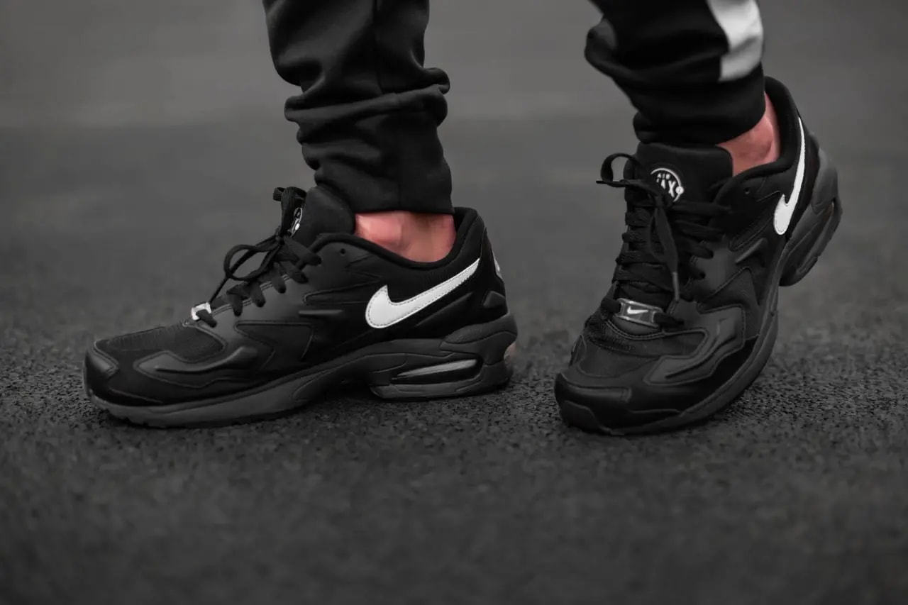 Giày Nike Air Max 2 Light' Black White' AO1741-001 — ảnh 4