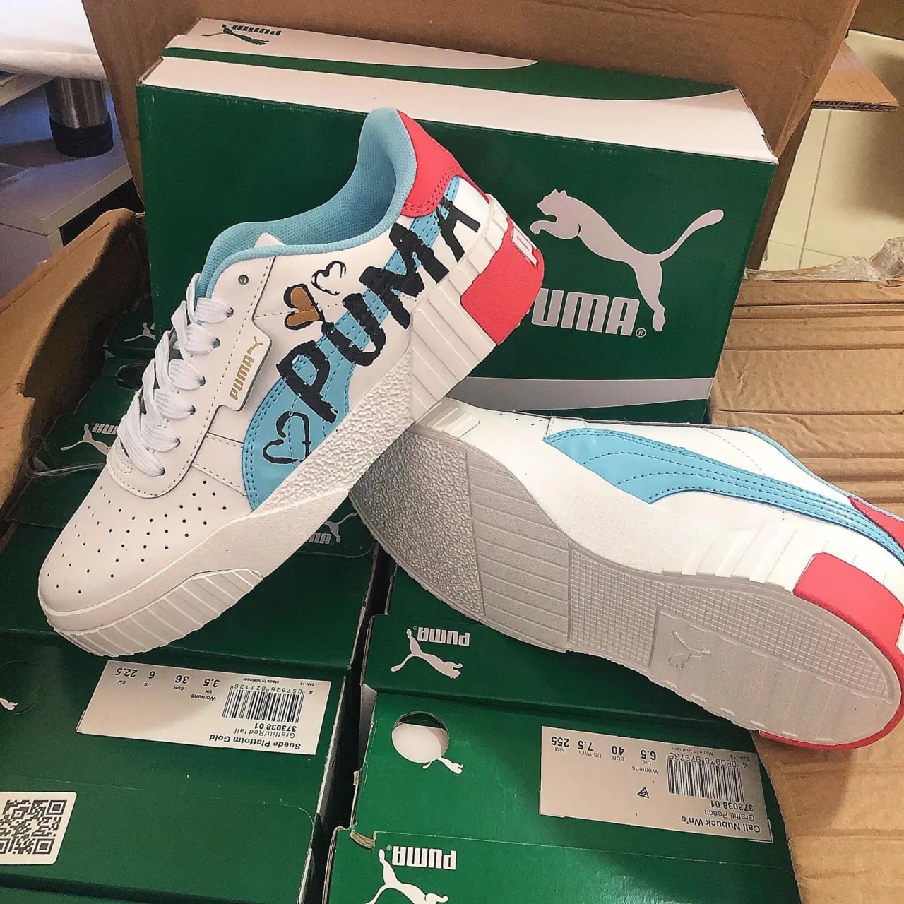 Giày Puma Cali Novelty Jr 'Heart' 373038-01 — ảnh 3