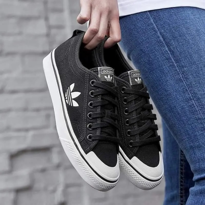 Giày Adidas Wmns Nizza Trefoil 'Black' EF1878 — ảnh 3