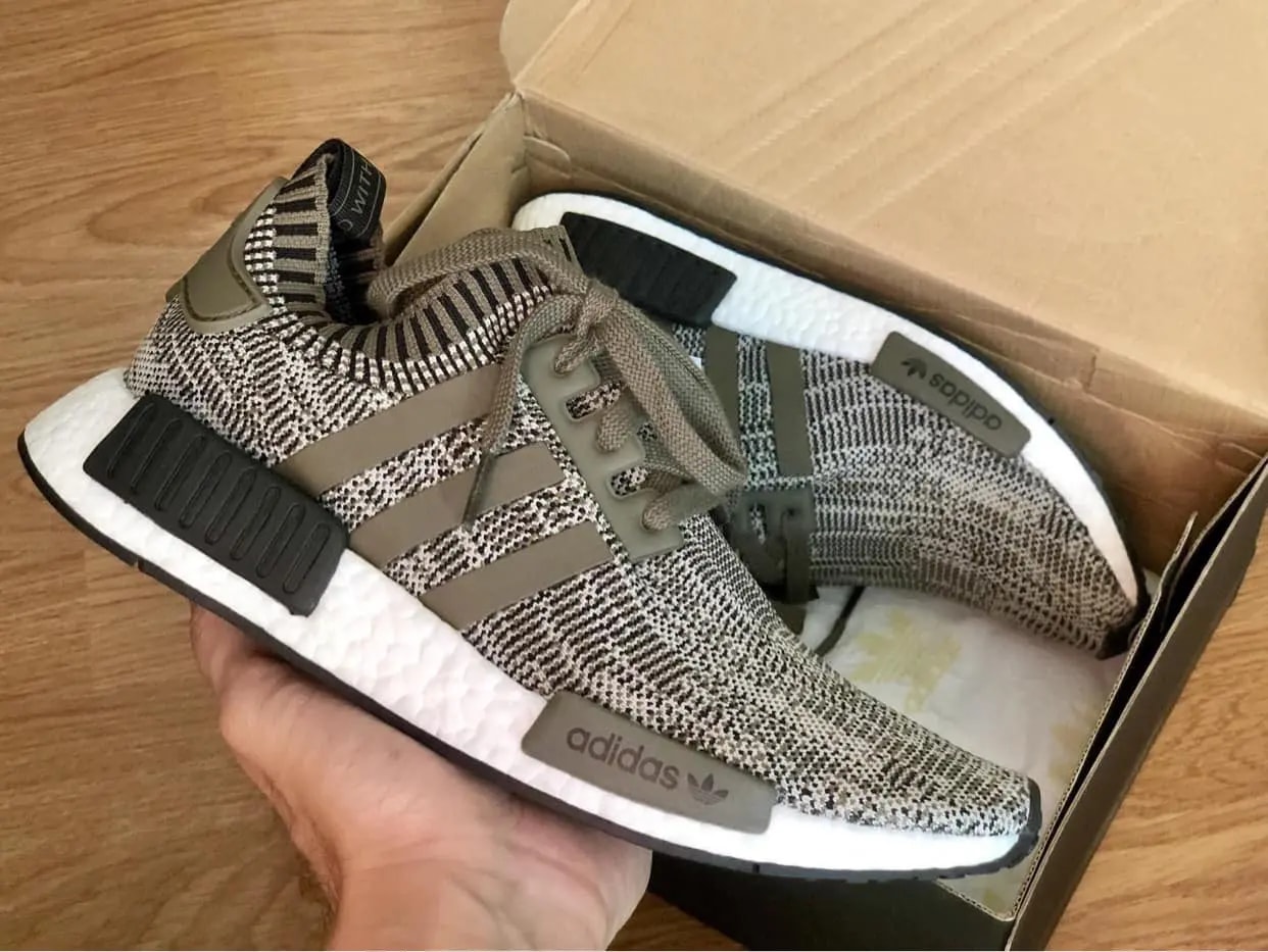 Giày Adidas NMD R1 Primeknit 'Sesame Branch' AQ0929 — ảnh 5