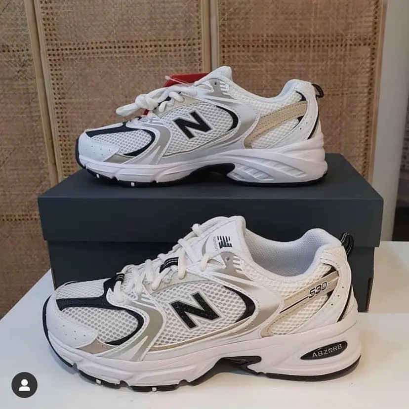 Giày New Balance 530 'White Light Gold Metallic' MR530UNI — ảnh 3