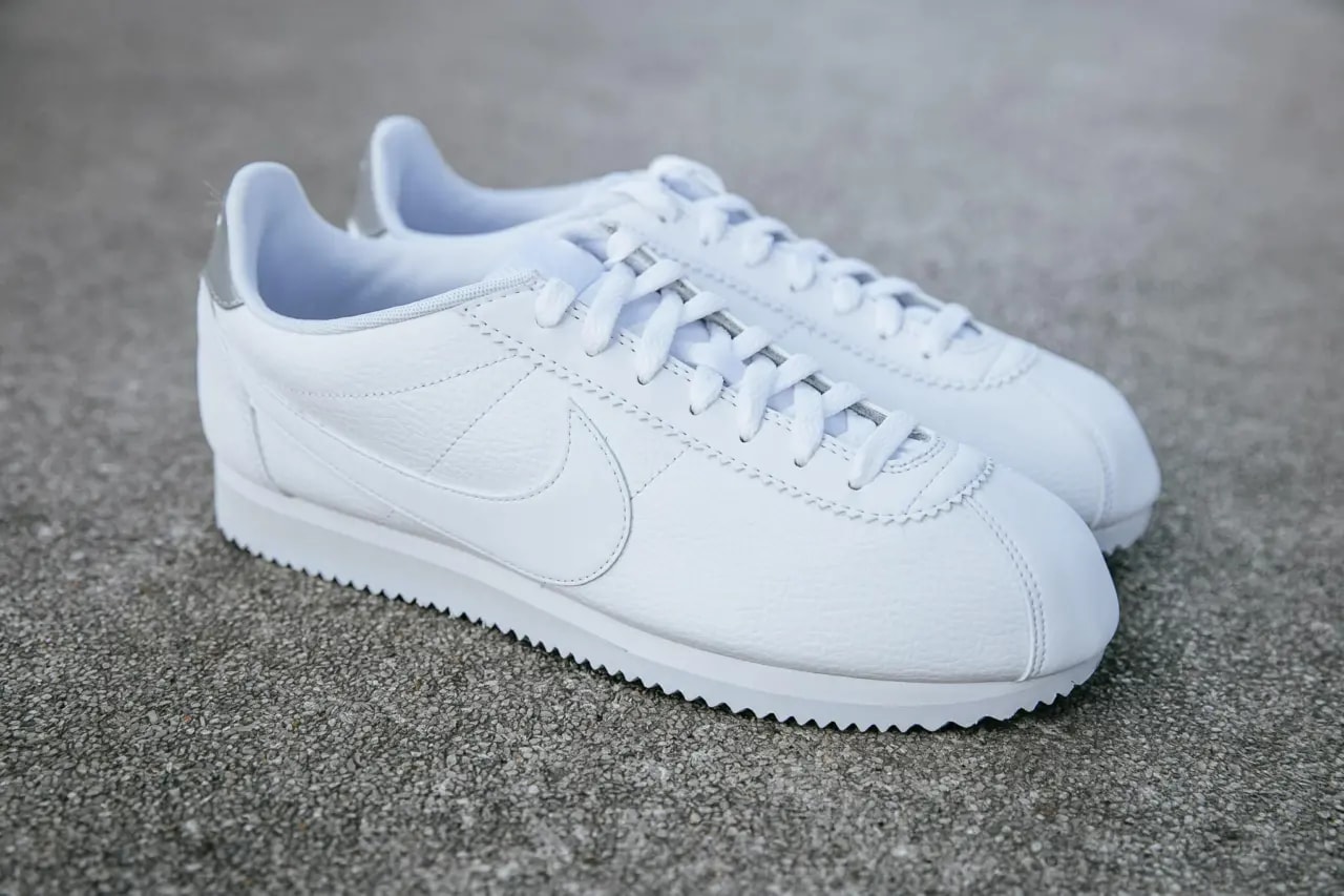 Giày Nike Classic Cortez Leather Mens 'White' 749571-101 — ảnh 4