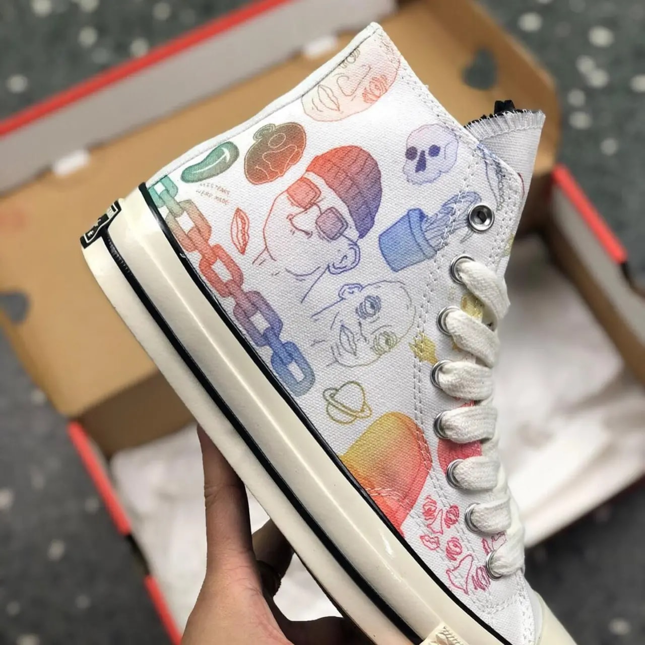 Giày Converse Tyler The Creator x Foot Locker x Chuck 70 'Artist Series' 164532C — ảnh 4