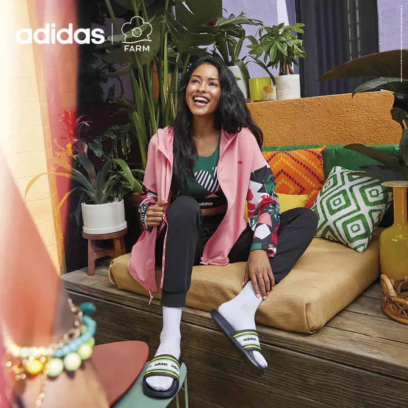 Dép Adidas Farm Rio Adilette Comfort 'Navy Blue Yellow' EH0033 — ảnh 3