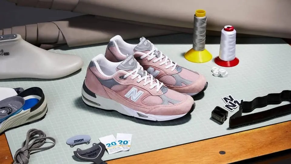Giày New Balance Wmns 991 Made In England 'Pink' W991PNK — ảnh 5