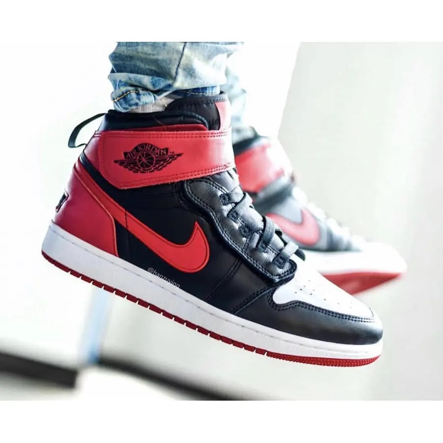 Giày Nike Air Jordan 1 High FlyEase GS 'Black Gym Red' CT4897-001 — ảnh 2