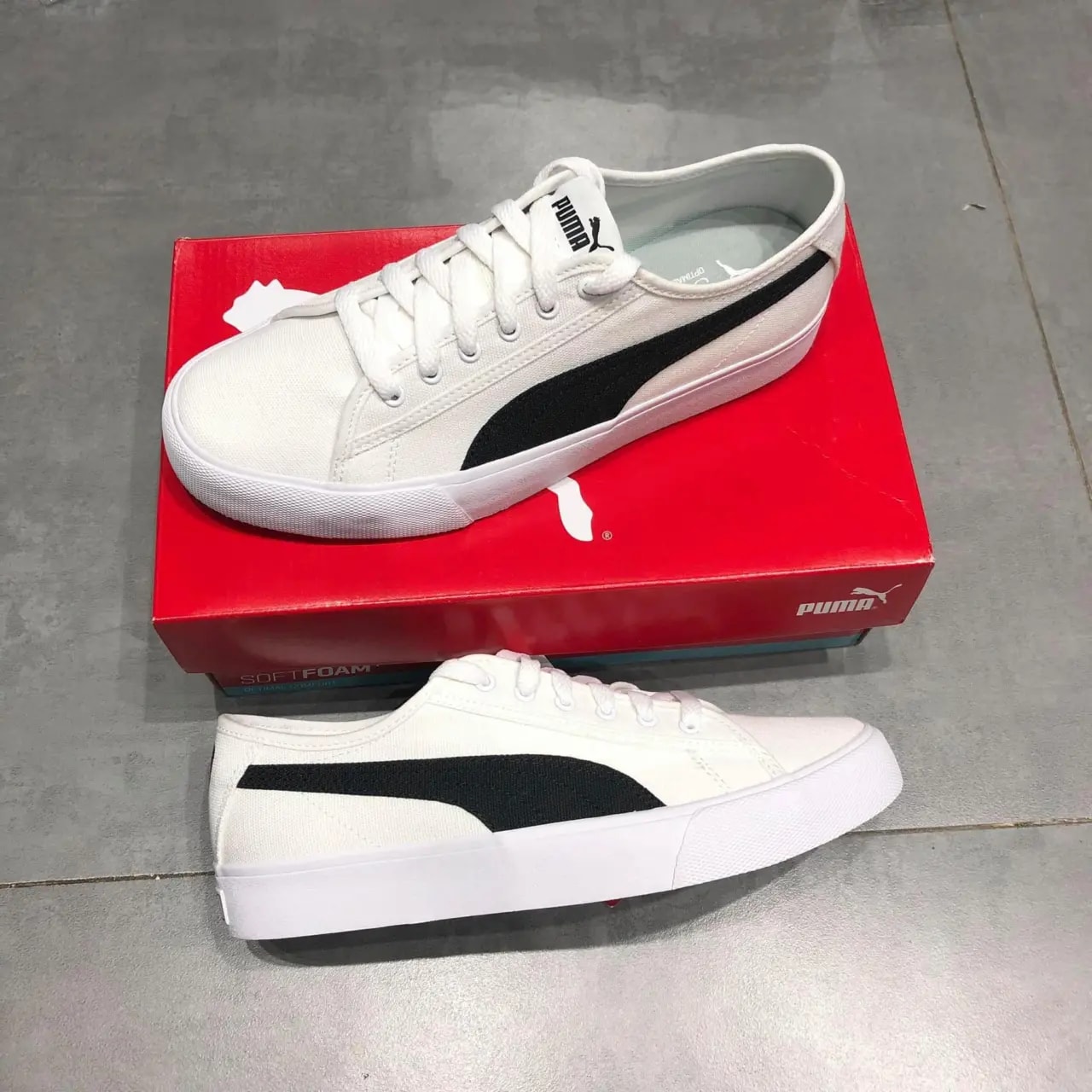 Giày Puma Bari CV White Black 374362-02 — ảnh 5