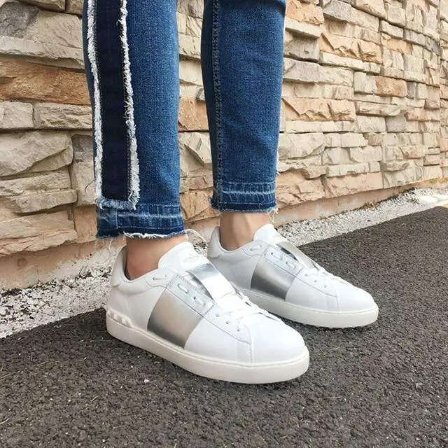 Giày Valentino Men Shoes Leather Trainers Sneakers Open PY2S0830FLR857 — ảnh 4