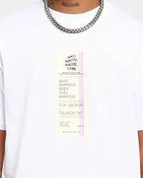 Áo Anti Social Social Club Read Receipts Tee 'White' ASC-RERTWH — ảnh 5