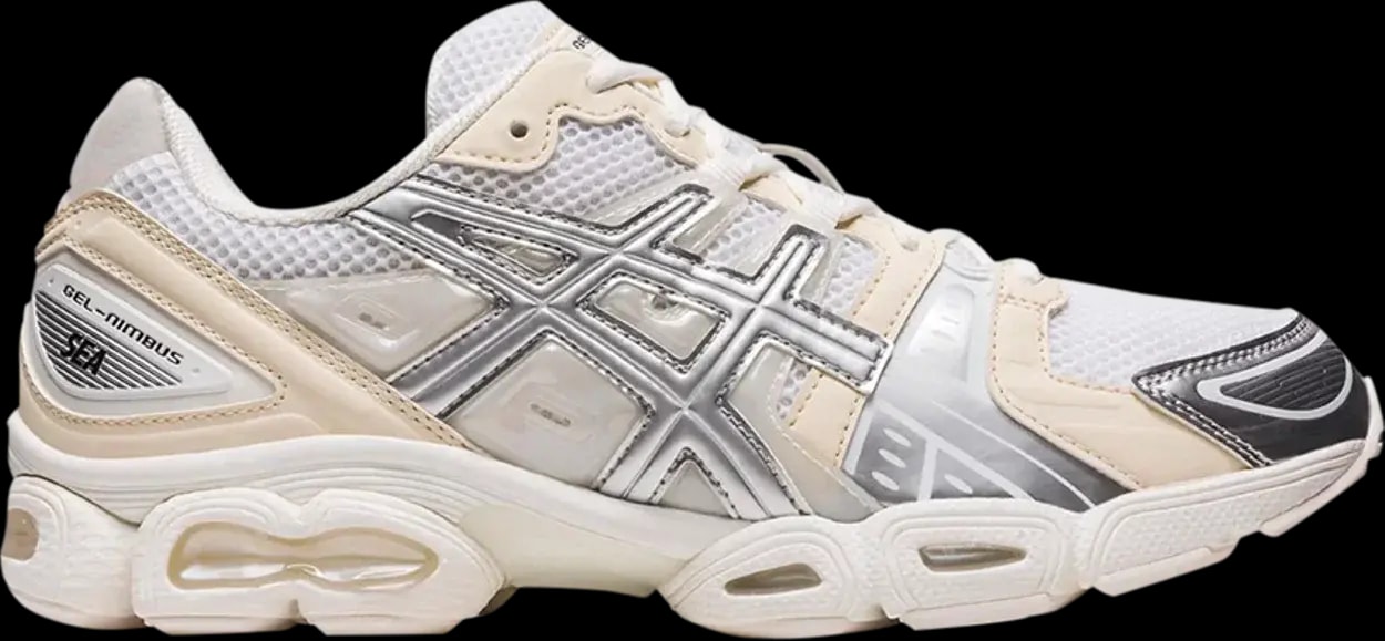 Giày Asics x Wind and Sea Gel-Nimbus 9 'White Pure Silver' 1201A801-100 — kich-thuoc: 42.5