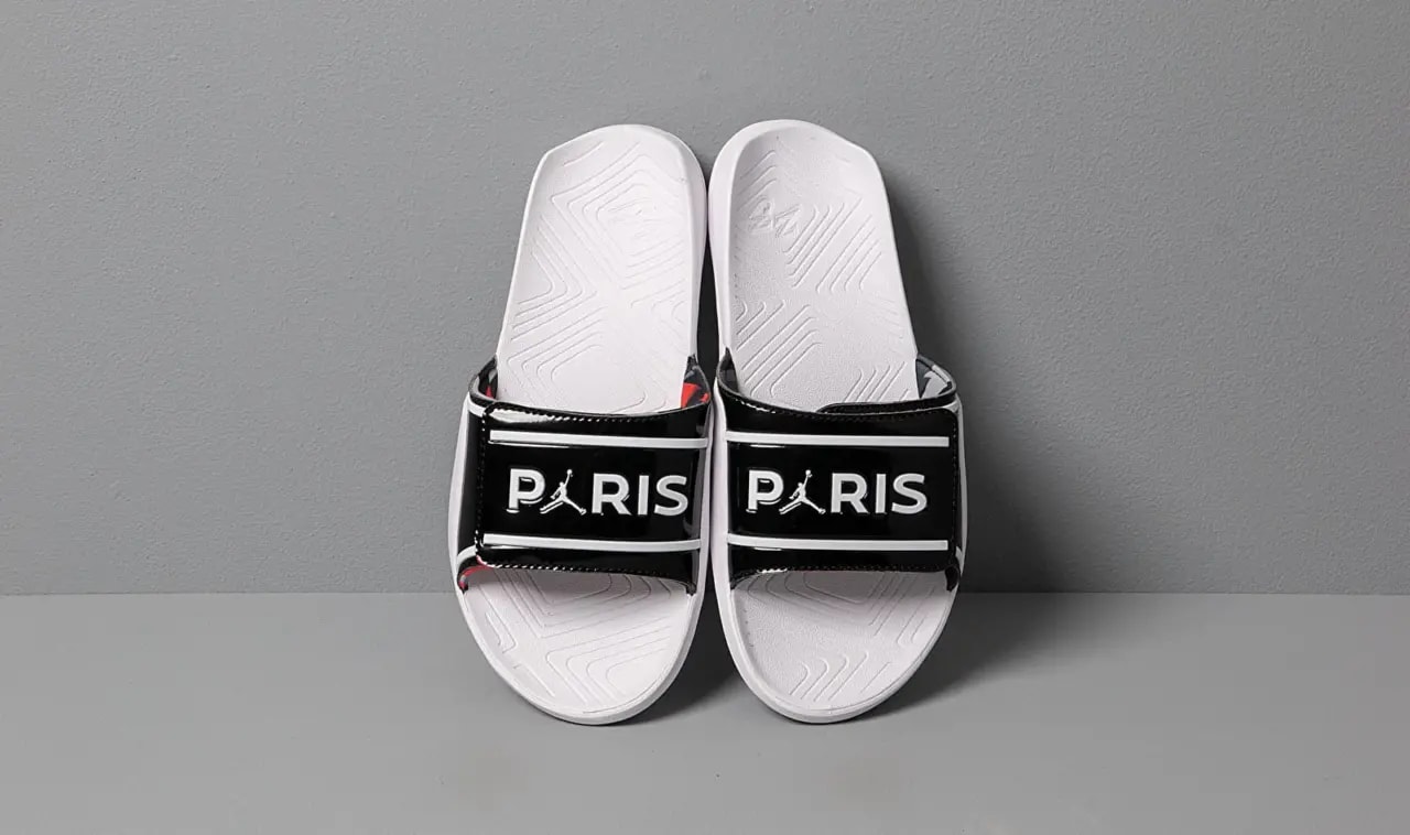 Dép PSG x Nike Air Jordan Hydro Slide 7 V2 'White' CJ7244-001 — ảnh 3