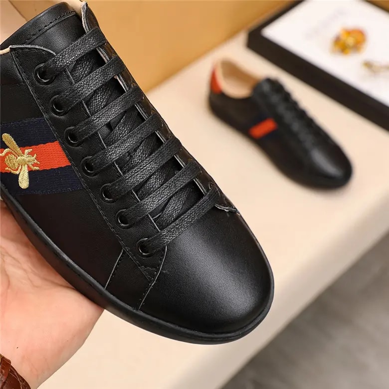 Giày Gucci Ace Embroidered 'Black Bee' 429446-02JP0-1284 — ảnh 2