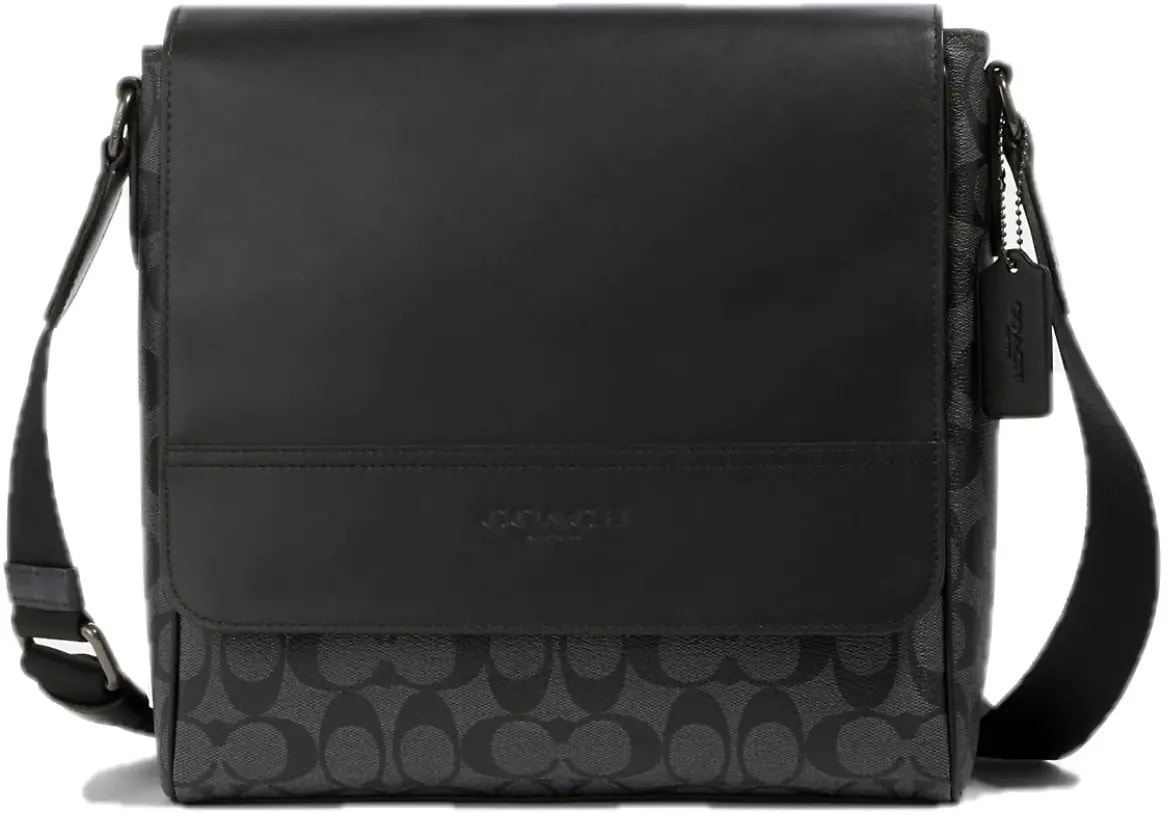 Túi Coach Houston Map Bag In Signature Canvas 'Black' 573-QBMI5 — kich-thuoc: 28-x-27-x-8-cm