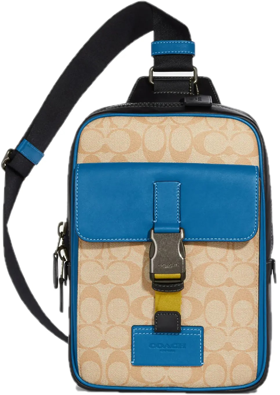 Túi Coach Track Pack Colorblock Signature 'Light Khaki' CH117-QBVFG — kich-thuoc: 18-5-x-27-x-5-5-cm