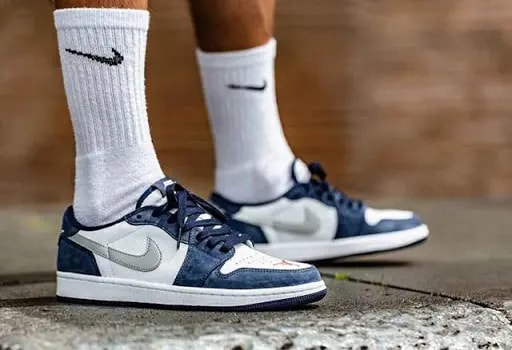 Giày Nike Eric Koston x Air Jordan 1 Low SB 'Midnight Navy' CJ7891-400 — ảnh 2