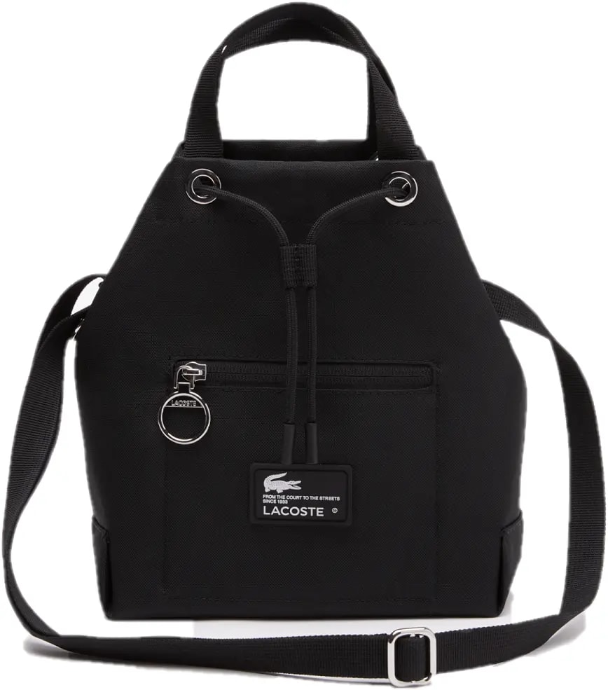 Túi Lacoste Eco Bucket 'Black' NF4196W53G-L51 — kich-thuoc: 19-x-24-x-9-cm