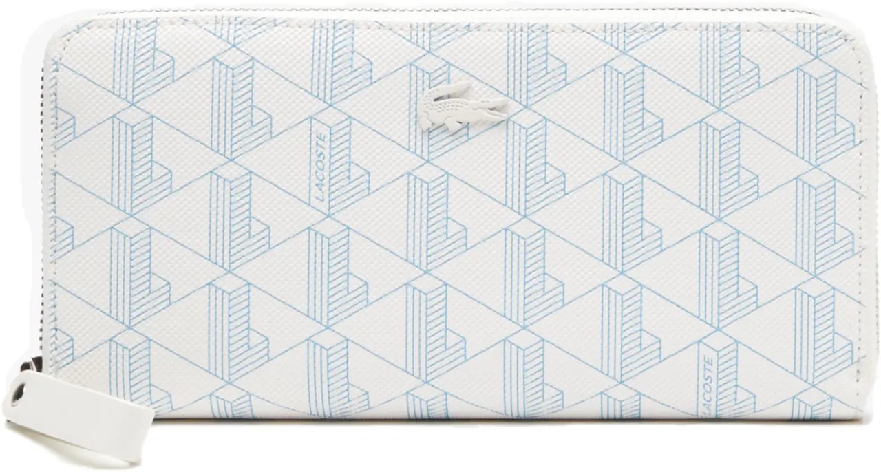 Ví Lacoste Monogram Zipper Long 'White' NF3958D53G-L58 — kich-thuoc: 19-x-10-x-3-cm
