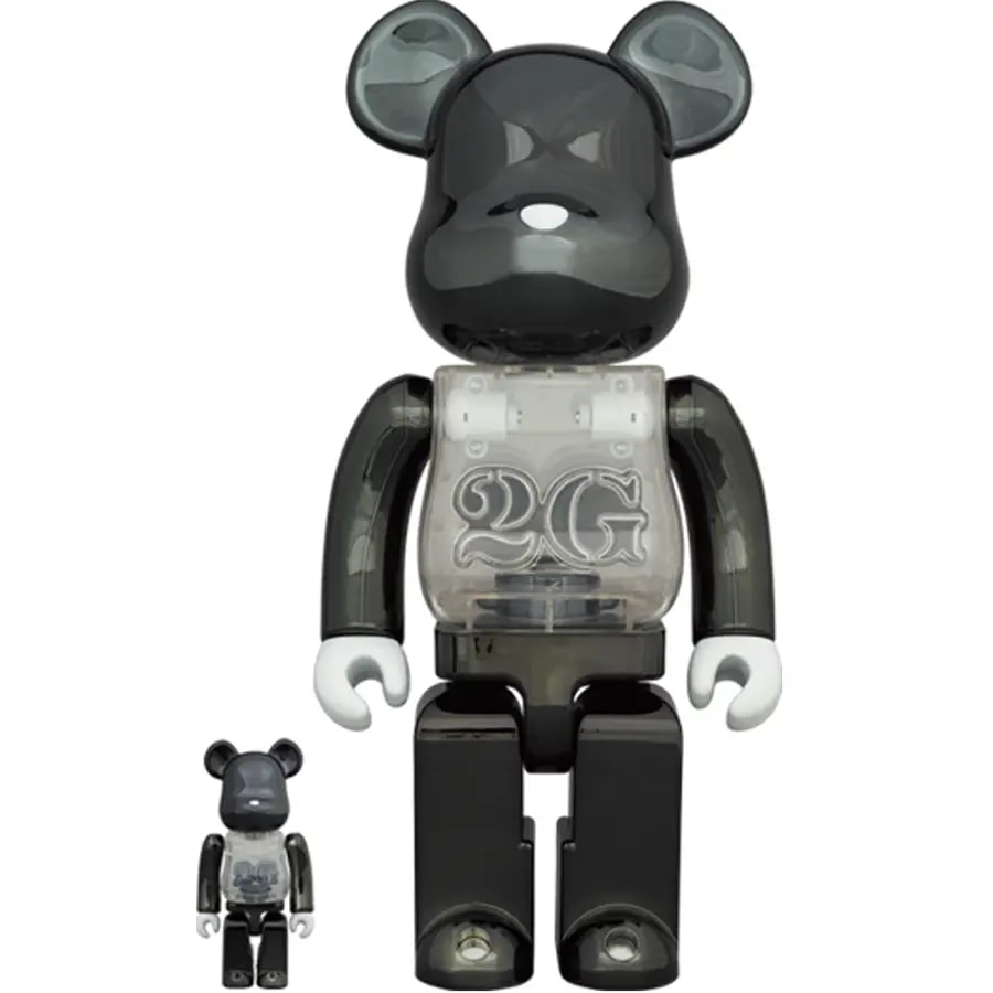 Mô Hình Bearbrick 2G Black Chrome — kich-thuoc: 100% + 400%