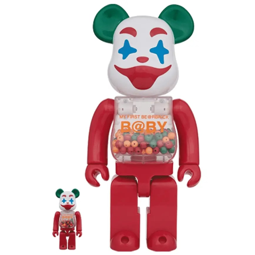 Mô Hình Bearbrick Jester 100% &amp; 400% — kich-thuoc: 100% + 400%