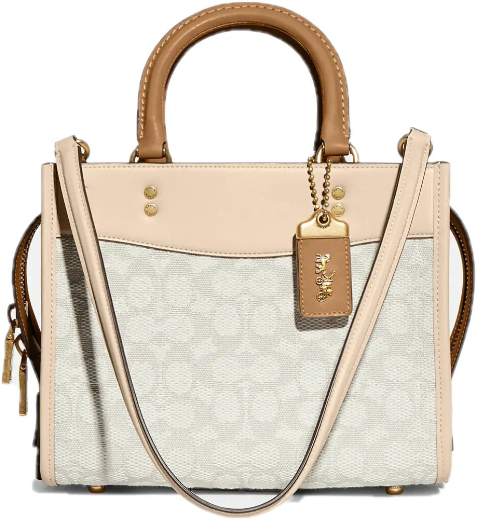 Túi Coach Rogue 25 In Signature Textile Jacquard 'Beige' CA302-B4UDL — kich-thuoc: 25-x-20-x-14-cm