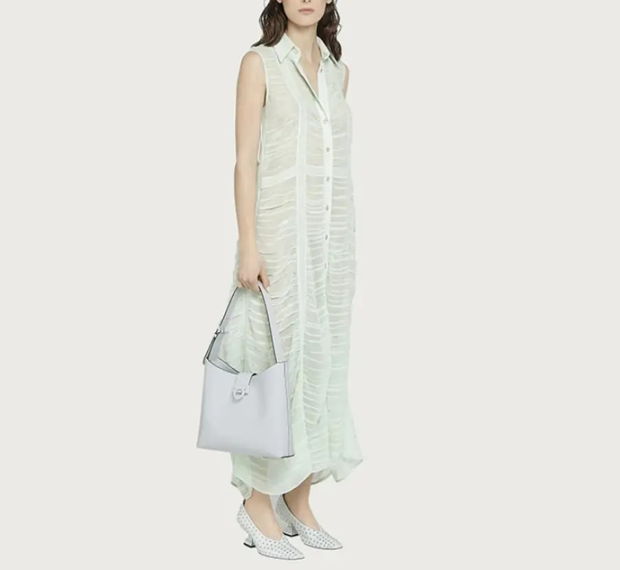 Túi Salvatore Ferragamo Ladies Trifolio Large 'White' 210928-748162 — ảnh 2