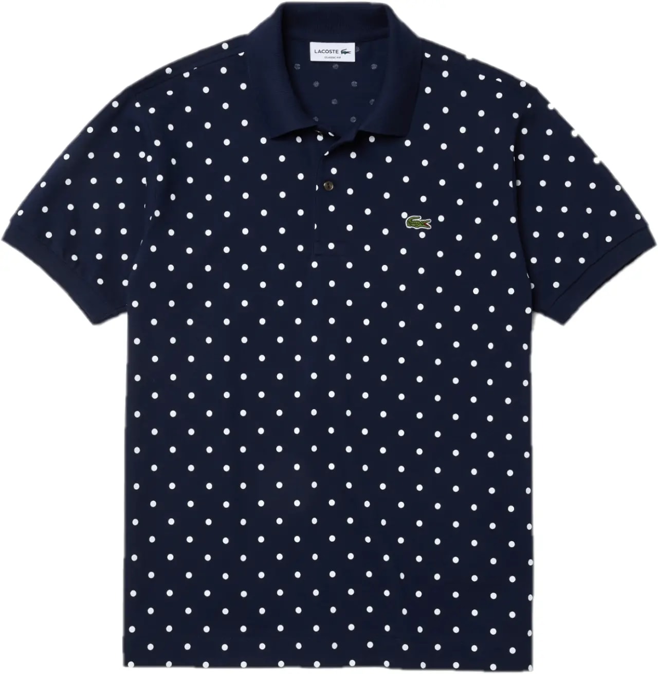 Áo Lacoste Men's Polka Dot Cotton Pique Polo PH2383-51G-525 — kich-thuoc: M