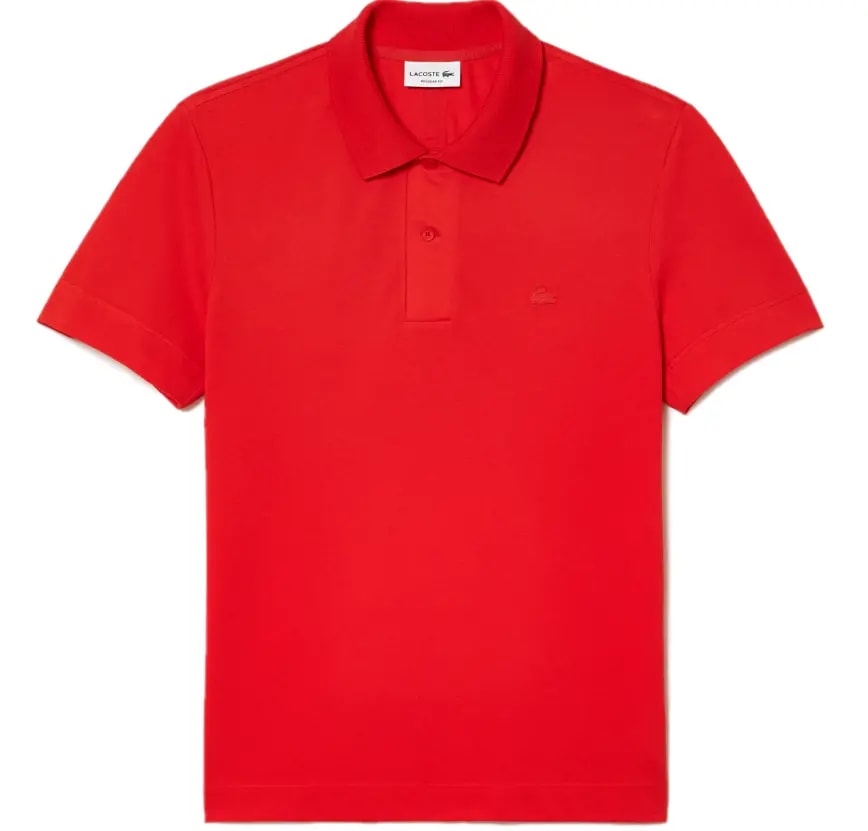 Áo Lacoste Breathable Cotton Pique Polo Shirt 'Red' PH8361-53G-S5H — kich-thuoc: M