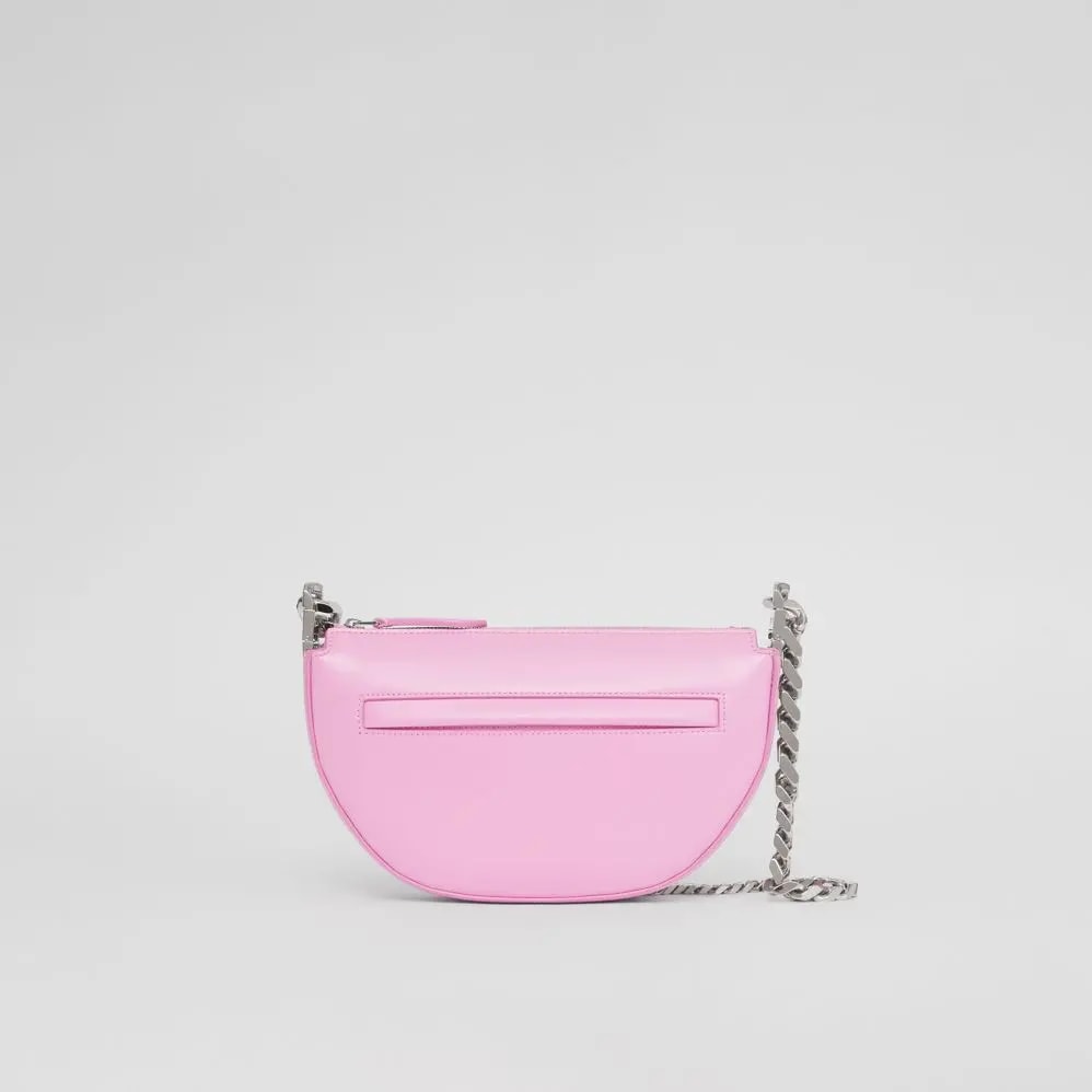 Túi Burberry Mini Leather Zip Olympia Bag 'Primrose Pink' p80459961 — ảnh 4