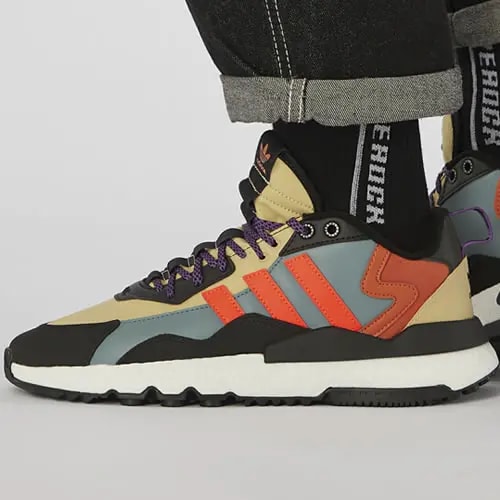 Giày Adidas Nite Jogger 'Core White Orange' FZ3664 — ảnh 5