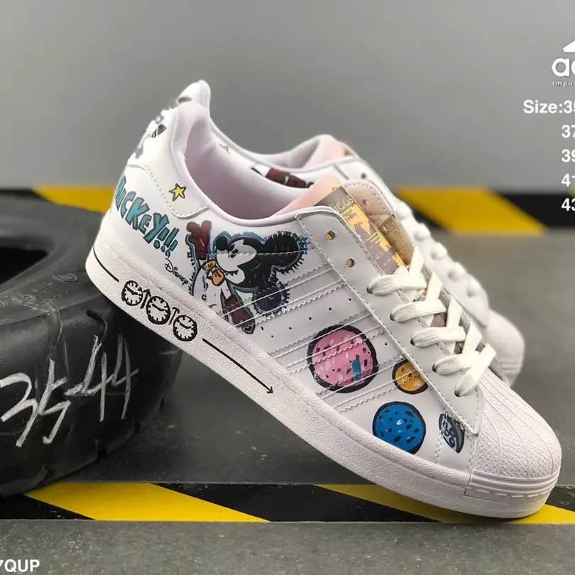 Giày Adidas Kasing Lung x Disney x Superstar 'Labubu Mickey Mouse' GZ8839 — ảnh 5