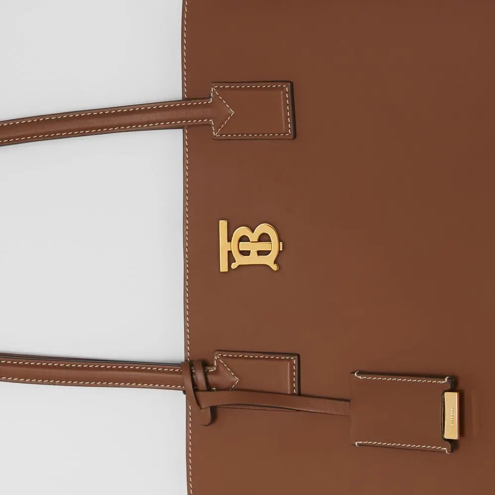 Túi Burberry Medium Monogram Motif Leather Tote 'Tan' — ảnh 2