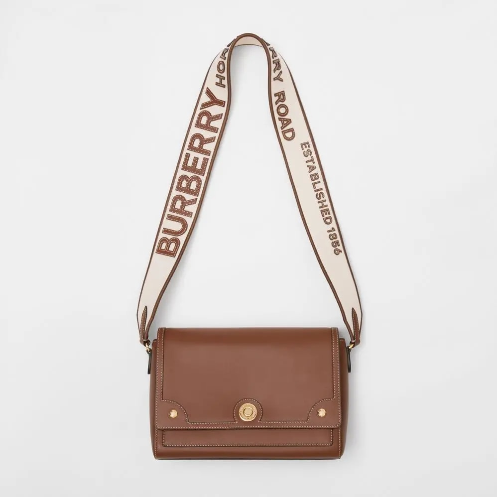 Túi Burberry Topstitched Leather Note Crossbody Bag 'Tan' P80430551 — ảnh 4