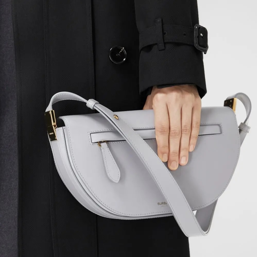 Túi Burberry Small Leather Olympia Bag 'Heather Melange' — ảnh 3
