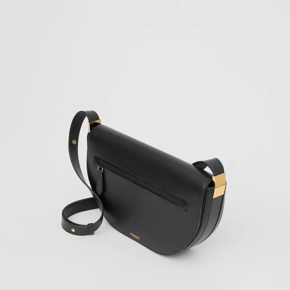 Túi Burberry Medium Leather Olympia Bag 'Black' — ảnh 4