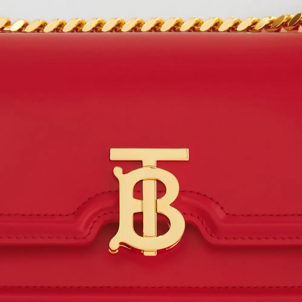 Túi Burberry Mini Leather Chain TB Bag 'Bright Red' — ảnh 2