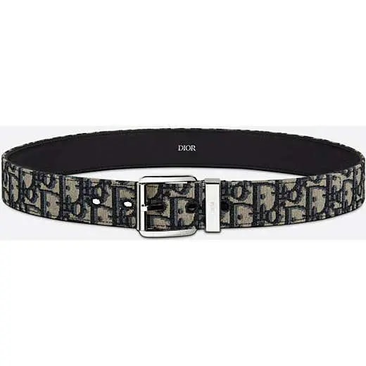 Thắt Lưng Dior Homme 21FW Oblique Logo Jacquard Belt 4333PLYSE H05E — ảnh 3