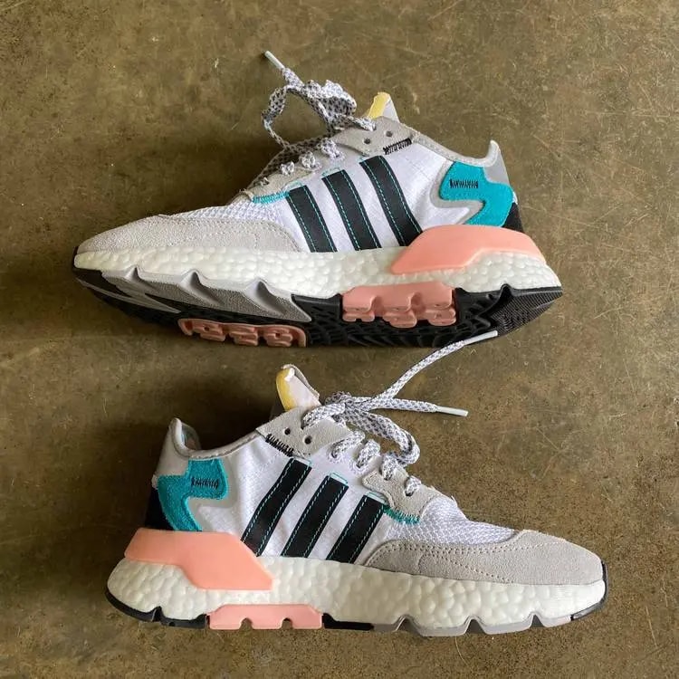 Giày Adidas Nite Jogger 'White Hi-Res Aqua' FV3852 — ảnh 2