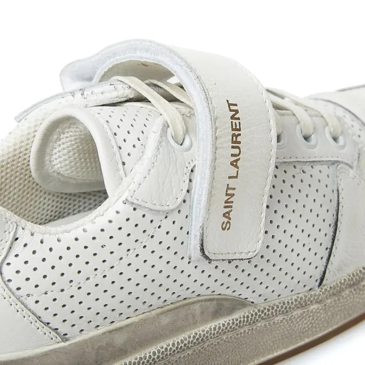 Giày Saint Laurent Pedro SL24 Leather Velcro Sneakers 558255 04L10 9030 — ảnh 5