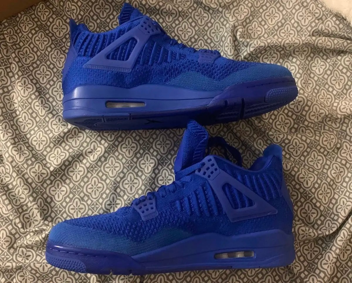 Giày Nike Air Jordan 4 Flyknit 'Hyper Royal' AQ3559-400 — ảnh 5