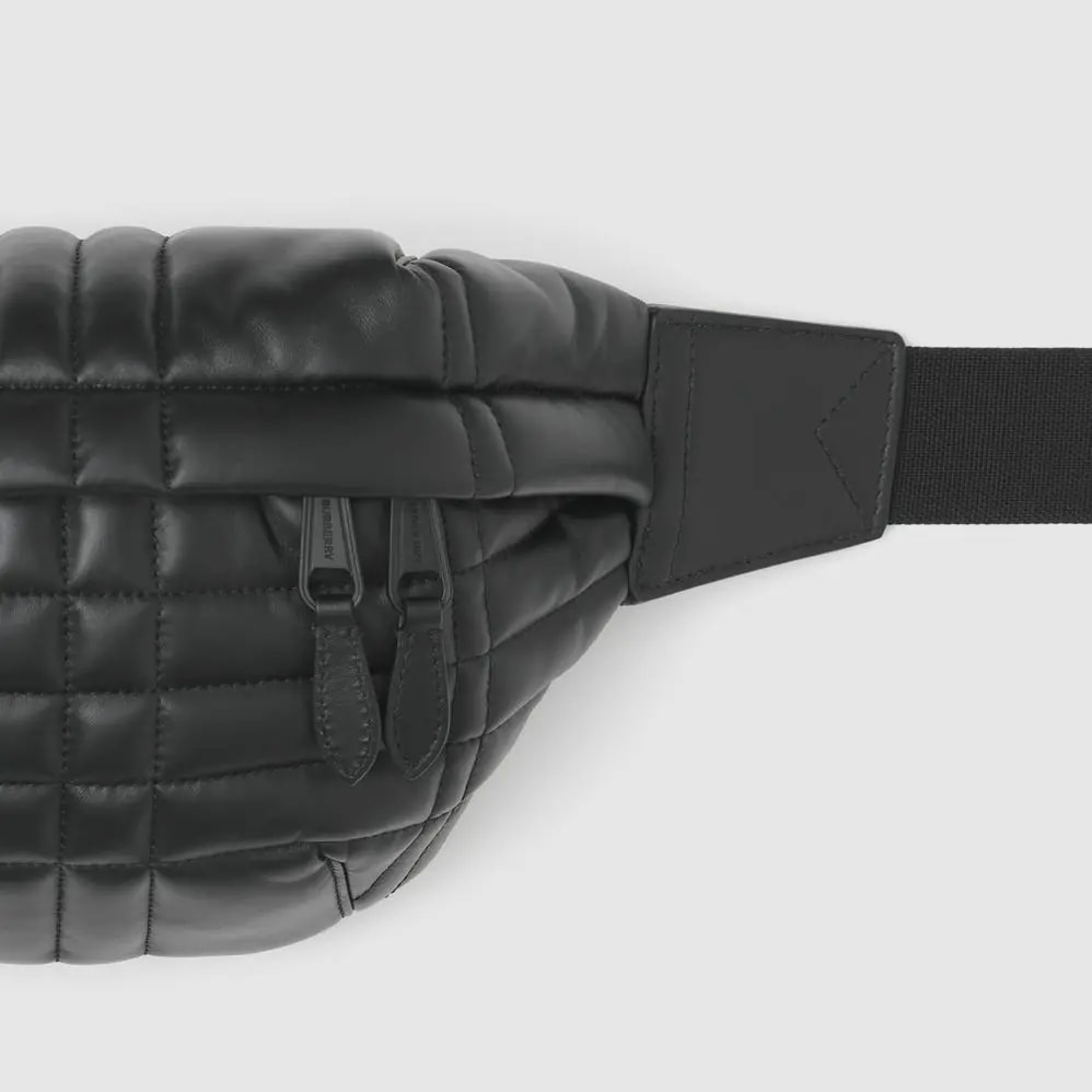 Túi Burberry Monogram Motif Quilted Lambskin Sonny Bum Bag 'Black' p80518231 — ảnh 2