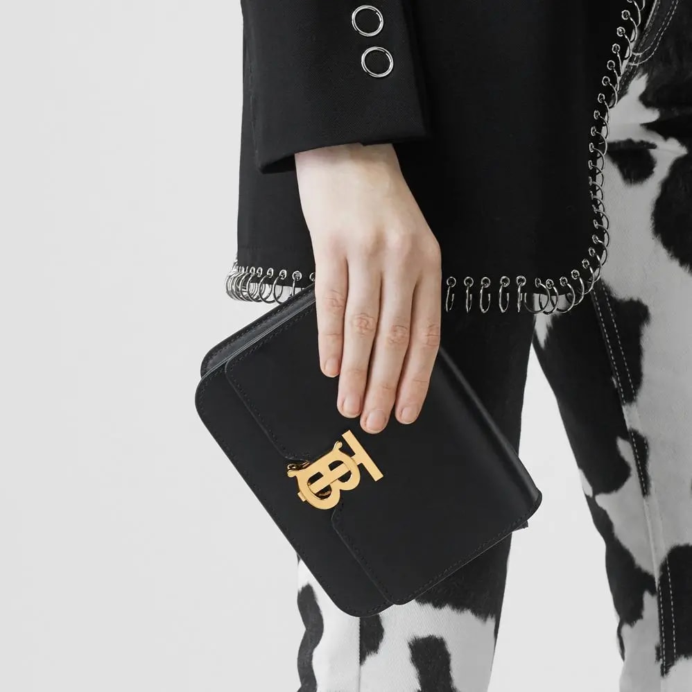 Túi Burberry Small Leather TB Bag 'Black' — ảnh 3