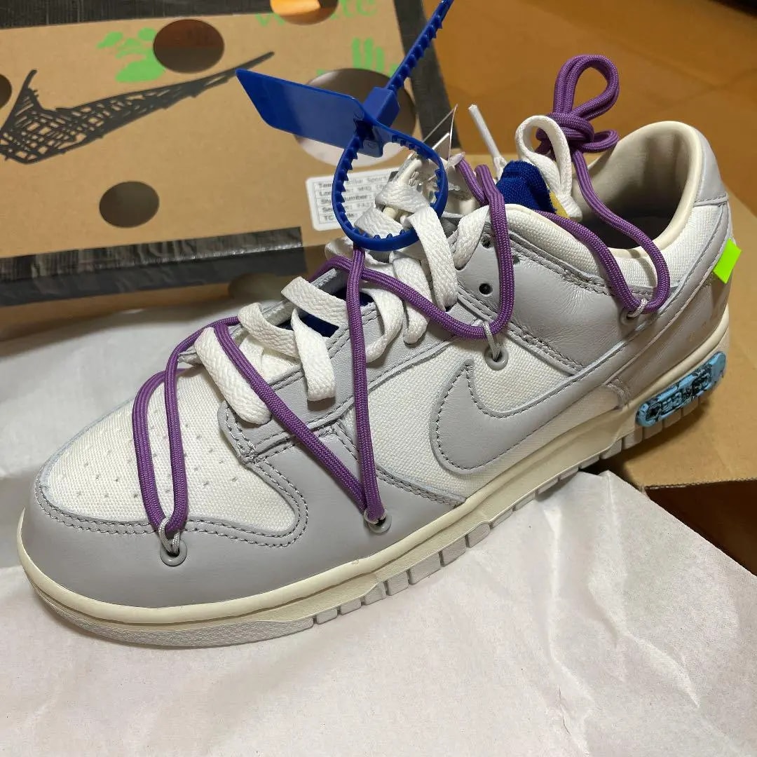 Giày Nike Off-White x Dunk Low 'Lot 48 Of 50' DM1602-107 — ảnh 2