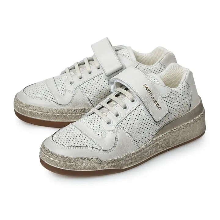Giày Saint Laurent Pedro SL24 Leather Velcro Sneakers 558255 04L10 9030 — ảnh 2