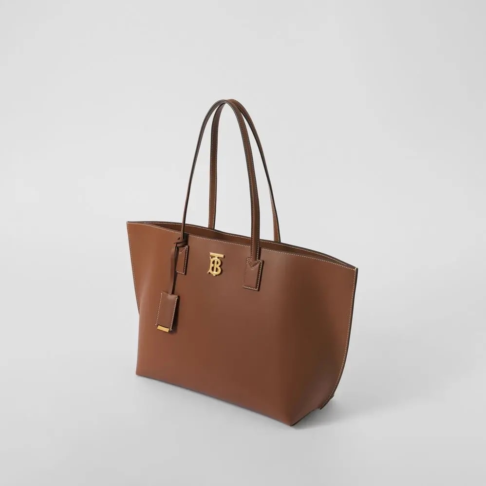 Túi Burberry Medium Monogram Motif Leather Tote 'Tan' — ảnh 4